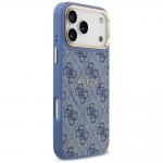 Carcasa Guess 4G PU Classic Logo cu MagSafe compatibila cu iPhone 17 Pro Max, Albastru 5 - lerato.ro