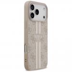 Carcasa Guess 4G Printed Stripes cu MagSafe compatibila cu iPhone 17 Pro Max, Roz 5 - lerato.ro