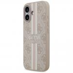Carcasa Guess 4G Printed Stripes cu MagSafe compatibila cu iPhone 17, Roz 3 - lerato.ro