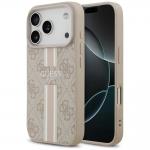 Carcasa Guess 4G Printed Stripes cu MagSafe compatibila cu iPhone 17 Pro, Roz 4 - lerato.ro