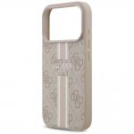 Carcasa Guess 4G Printed Stripes cu MagSafe compatibila cu iPhone 17 Pro, Roz 7 - lerato.ro
