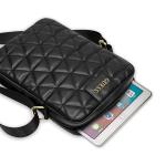 Geanta universala Guess Quilted compatibila cu tablete si dispozitive de pana la 10 inch, Negru 5 - lerato.ro