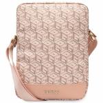 Geanta universala Guess GCube Stripe compatibila cu dispozitive de pana la 10 inch, Roz 2 - lerato.ro