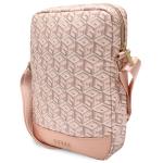 Geanta universala Guess GCube Stripe compatibila cu dispozitive de pana la 10 inch, Roz 3 - lerato.ro