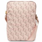 Geanta universala Guess GCube Stripe compatibila cu dispozitive de pana la 10 inch, Roz 4 - lerato.ro