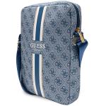 Geanta universala Guess 4G Stripes compatibila cu dispozitive de pana la 10 inch, Albastru 3 - lerato.ro
