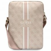 Geanta universala Guess 4G Stripes compatibila cu dispozitive de pana la 10 inch, Roz