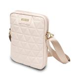 Geanta universala Guess Quilted compatibila cu tablete si dispozitive de pana la 10 inch, Roz 3 - lerato.ro