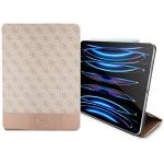 Husa Guess 4G Stripe Allover compatibila cu iPad Pro 12.9 inch, Roz 4 - lerato.ro