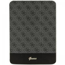 Husa Guess 4G Stripe Allover compatibila cu iPad 10.9 inch 2022, Negru