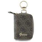 Organizator cablu Guess 4G Triangle Cable Pouch, Geanta de depozitare accesorii mici, 105 x 73 x 20mm, Maro 2 - lerato.ro