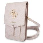 Geanta universala Guess 4G Big Logo, 16 x 10 cm, 6 compartimente, Roz 3 - lerato.ro