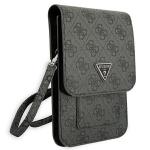 Geanta universala Guess 4G Triangle, 16 x 10 cm, 6 compartimente, Negru 4 - lerato.ro