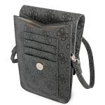 Geanta universala Guess 4G Triangle, 16 x 10 cm, 6 compartimente, Negru 5 - lerato.ro