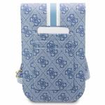 Geanta universala Guess 4G Stripe, 19 x 11.5 x 2 cm, 5 compartimente, Albastru 6 - lerato.ro