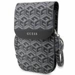 Geanta universala Guess GCube Stripe, 19 x 11.5 x 2 cm, 6 compartimente, Negru 3 - lerato.ro