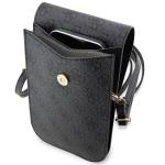 Geanta universala Guess 4G Stripe, 19 x 11.5 x 2 cm, 5 compartimente, Negru 5 - lerato.ro