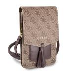 Geanta universala Guess 4G, 16 x 10 cm, Maro 4 - lerato.ro