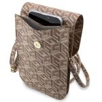 Geanta universala Guess GCube Stripe, 19 x 11.5 x 2 cm, 6 compartimente, Maro 5 - lerato.ro