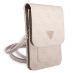 Geanta universala Guess 4G Triangle, 16 x 10 cm, 6 compartimente, Roz 4 - lerato.ro