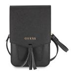 Geanta universala Guess Saffiano Look, 16 x 10 cm, 2 compartimente, Negru 3 - lerato.ro