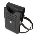 Geanta universala Guess Saffiano Look, 16 x 10 cm, 2 compartimente, Negru 5 - lerato.ro