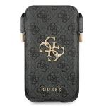 Geanta universala Guess 4G Metal Logo compatibila cu iPhone 12 Pro Max, Negru 2 - lerato.ro