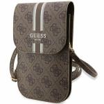 Geanta universala Guess 4G Stripes, 19 x 11.5 x 2 cm, 5 compartimente, Maro 3 - lerato.ro