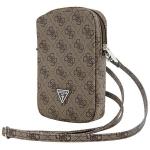 Geanta universala Guess Zip 4G Triangle, 19 x 12 x 3.8 cm, 1 compartiment, Maro 2 - lerato.ro