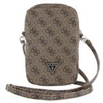 Geanta universala Guess Zip 4G Triangle, 19 x 12 x 3.8 cm, 1 compartiment, Maro 3 - lerato.ro