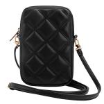 Geanta universala Guess Zip Quilted 4G, 19 x 12 x 3.8 cm, 1 compartiment, Negru 5 - lerato.ro