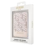Portofel magnetic Guess GCube Strap, Compatibil MagSafe, Roz 7 - lerato.ro