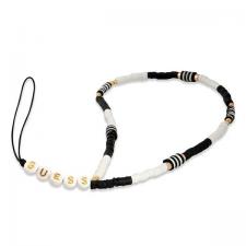 Snur pentru carcase Guess Heishi Beads, Negru / Alb
