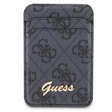 Huse universale / waterproof pentru telefoane, Portofel magnetic Guess 4G Classic Logo, Compatibil MagSafe, Negru, lerato.ro