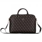 Geanta Guess New 4G Zipper Pocket Triangle Logo compatibila cu laptop 15 inch, Negru 2 - lerato.ro