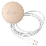 Set Guess 4G Print, Carcasa cu MagSafe si Incarcator Wireless, compatibil cu iPhone 12/12 Pro, Maro 9 - lerato.ro
