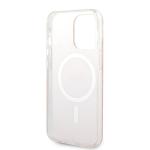Set Guess 4G Print, Carcasa cu MagSafe si Incarcator Wireless, compatibil cu iPhone 13 Pro, Roz 8 - lerato.ro