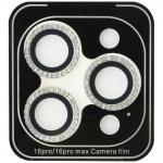 Set protectie 2in1 Guess BP Rhinestone, 1x folie sticla ecran + 1x folie sticla camera foto, compatibil cu iPhone 16 Pro, Gold 4 - lerato.ro