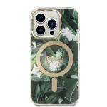 Set Guess Jungle, Carcasa cu MagSafe si Incarcator Wireless, compatibil cu iPhone 14 Pro, Verde 4 - lerato.ro