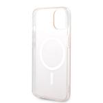 Set Guess 4G Print, Carcasa cu MagSafe si Incarcator Wireless, compatibil cu iPhone 14 Plus / 15 Plus, Roz 8 - lerato.ro