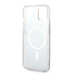 Set Guess 4G Print, Carcasa cu MagSafe si Incarcator Wireless, compatibil cu iPhone 14 Plus / 15 Plus, Maro 8 - lerato.ro