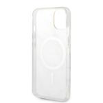Set Guess Marble, Carcasa cu MagSafe si Incarcator Wireless, compatibil cu iPhone 14 Plus / 15 Plus, Alb 8 - lerato.ro
