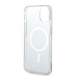 Set Guess 4G Print, Carcasa cu MagSafe si Incarcator Wireless, compatibil cu iPhone 13 / 14 / 15, Albastru 8 - lerato.ro