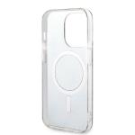 Set Guess 4G Print, Carcasa cu MagSafe si Incarcator Wireless, compatibil cu iPhone 14 Pro Max, Maro 8 - lerato.ro