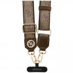 Snur pentru carcase Guess CBDY 4G Tether Patch Strass Metal Logo, Maro 4 - lerato.ro