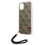 Carcasa Guess 4G Print Strap compatibila cu iPhone 11, Maro 7 - lerato.ro