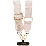 Snur pentru carcase Guess CBDY 4G Tether Patch Strass Metal Logo, Roz 4 - lerato.ro