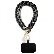 Snur pentru carcase Guess Big Hand Strap 4G Acrylic Charm, Negru