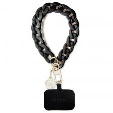Snur pentru carcase Guess Big Hand Strap 4G Acrylic Charm, Negru