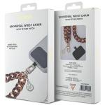 Snur pentru carcase Guess Big Hand Strap Acetate Acrylic 4G Charm, Gold / Bronze 3 - lerato.ro